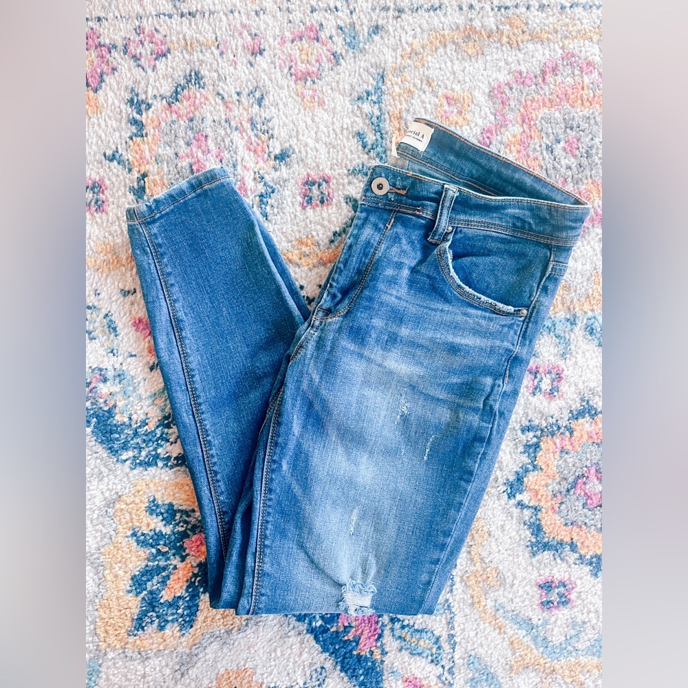 Special A Distressed Skinny Jeans
